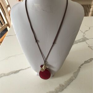 Elegant Red Pendant Necklace